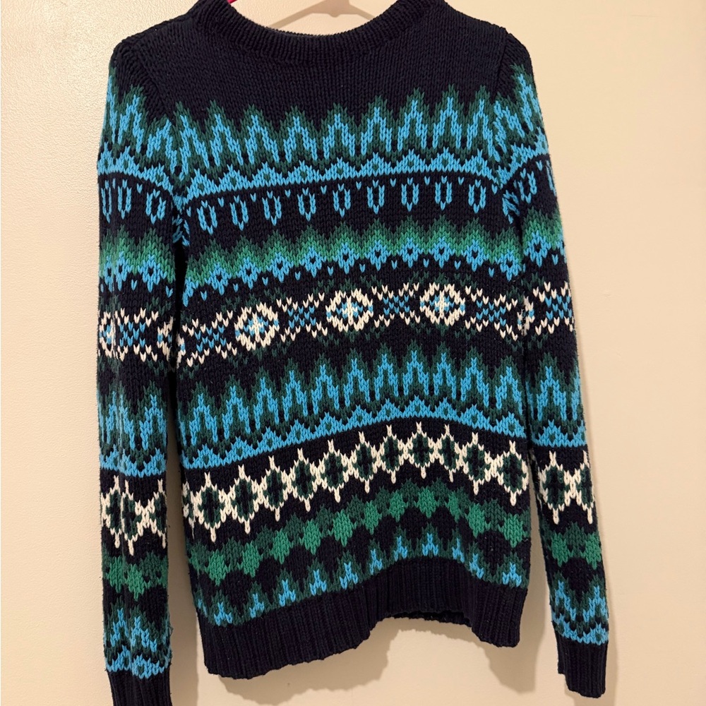 Talbots Navy Cable Knit Sweater